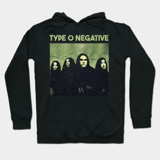 no more type negative retro Hoodie